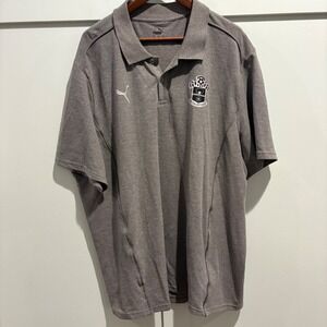 Puma Southampton FC Polo Shirt Men 3XL Grey‎ Football Soccer Club Logo